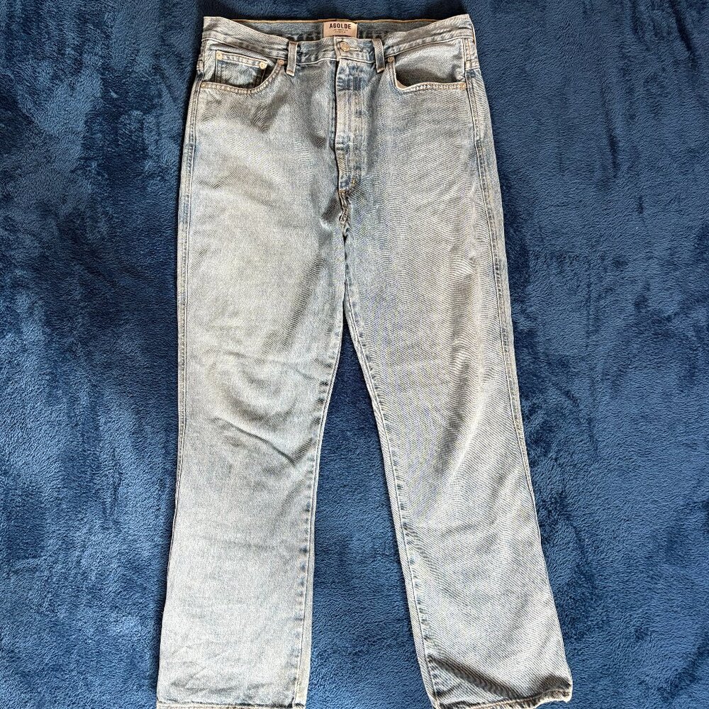 AGOLDE Light Wash Straight Leg Jeans Size 30